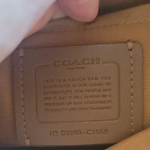 Coach Ivory Quilted Crossbody Bag - Picture 8 of 9